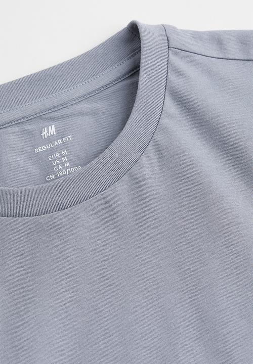 H&M - Regular fit round-neck T-shirt - grey