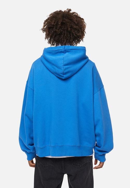 H&M - Oversized fit cotton hoodie - bright blue/the simpsons