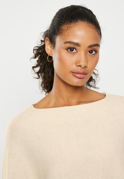 Noisy May - New behave batsleeve pullover knit - eggnog
