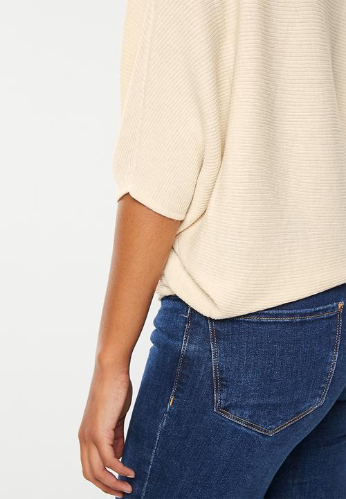Noisy May - New behave batsleeve pullover knit - eggnog
