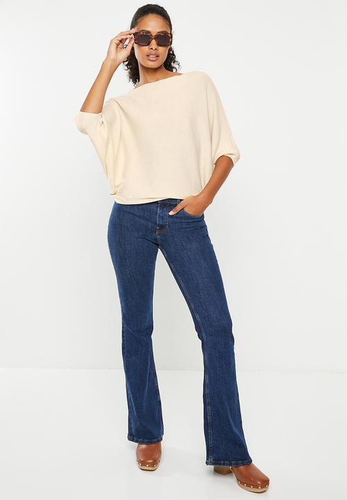 Noisy May - New behave batsleeve pullover knit - eggnog