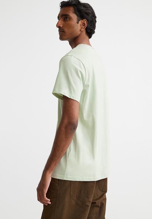 H&M - Regular fit round-neck T-shirt - mint green