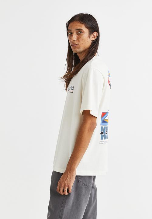 H&M - Relaxed fit printed T-shirt - white/oceanic yacht race