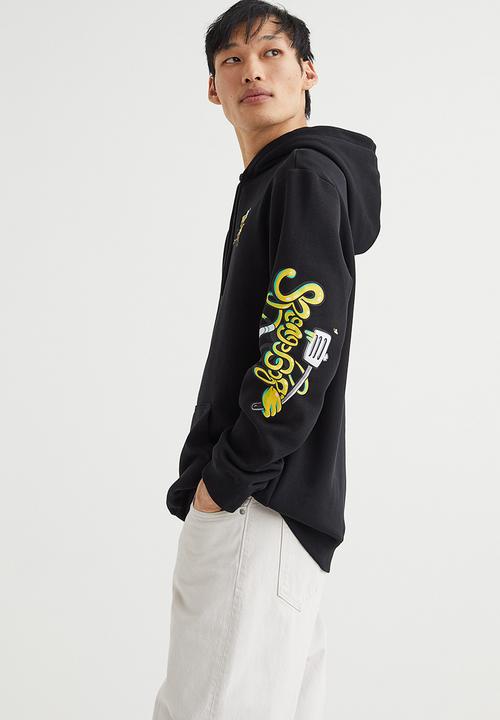 H&M - Regular fit hoodie - black/spongebob squarepants