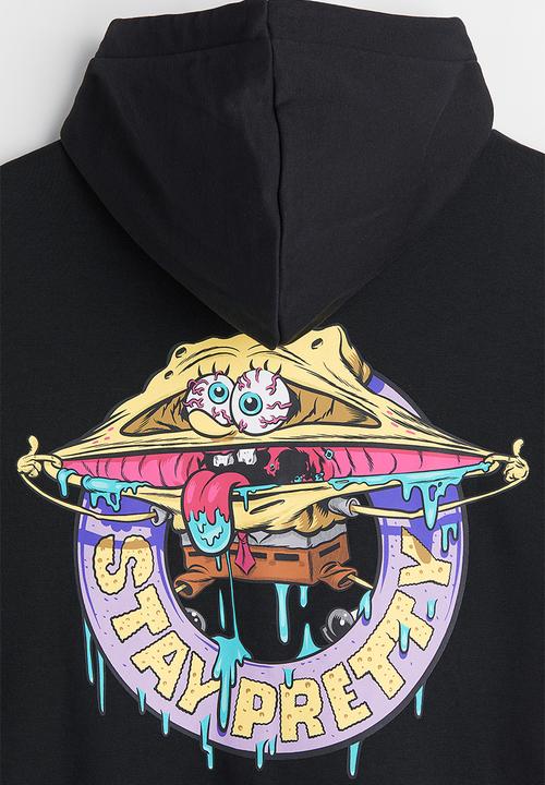 H&M - Regular fit hoodie - black/spongebob squarepants