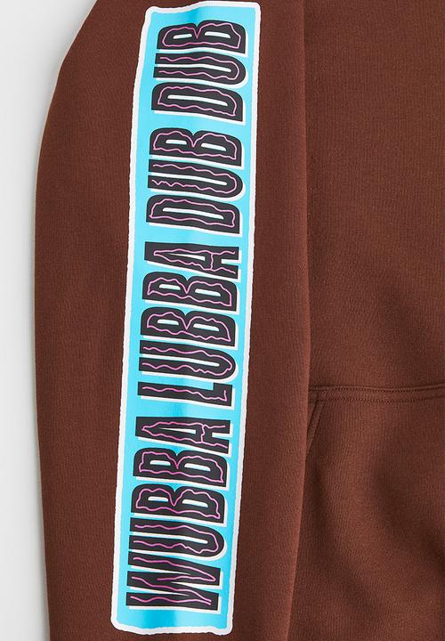 H&M - Regular fit hoodie - brown/rick and morty