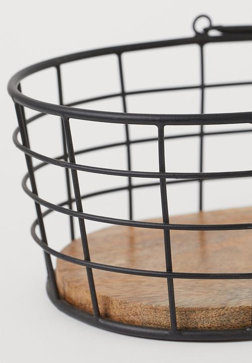 H&M - Small metal storage basket - black
