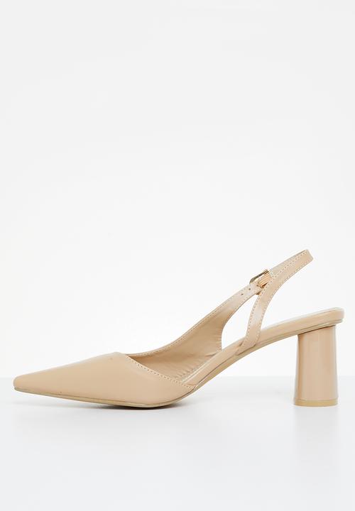 edit - Atlas slingback block heel - natural