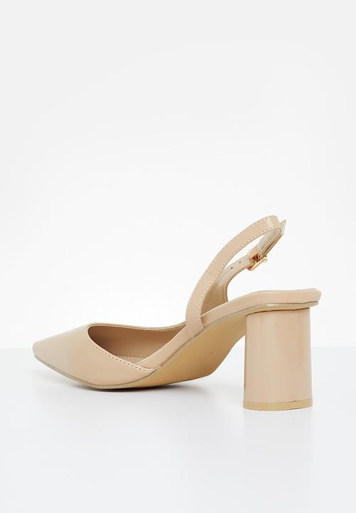 edit - Atlas slingback block heel - natural