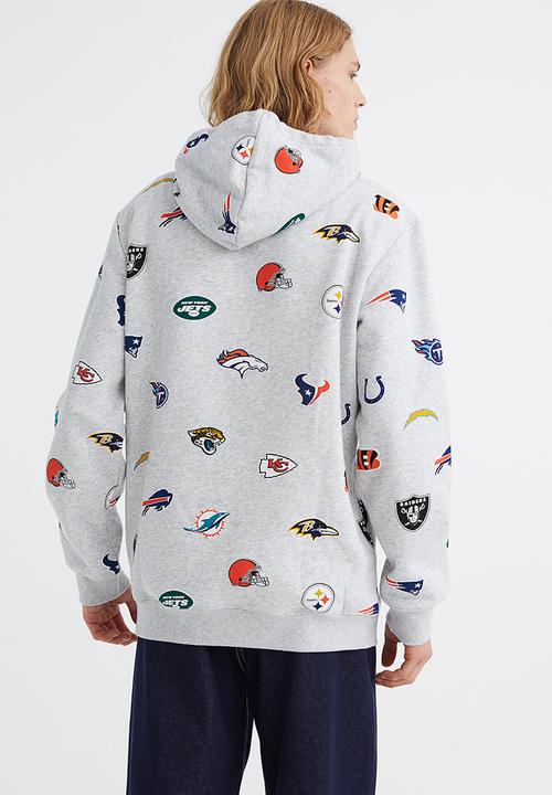 H&M - Regular fit hoodie - light grey marl/nfl