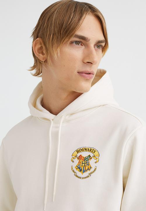 H&M - Regular fit hoodie - white/harry potter