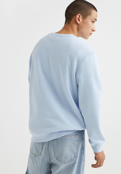 H&M - Printed sweatshirt - light blue/nasa