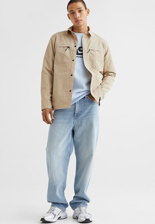 H&M - Printed sweatshirt - light blue/nasa