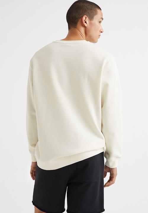 H&M - Printed sweatshirt - natural white/nasa