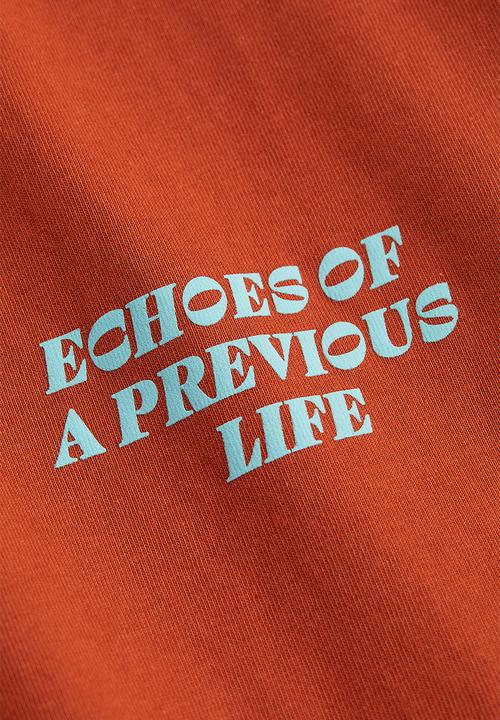 H&M - Relaxed fit cotton T-shirt - orange/echoes