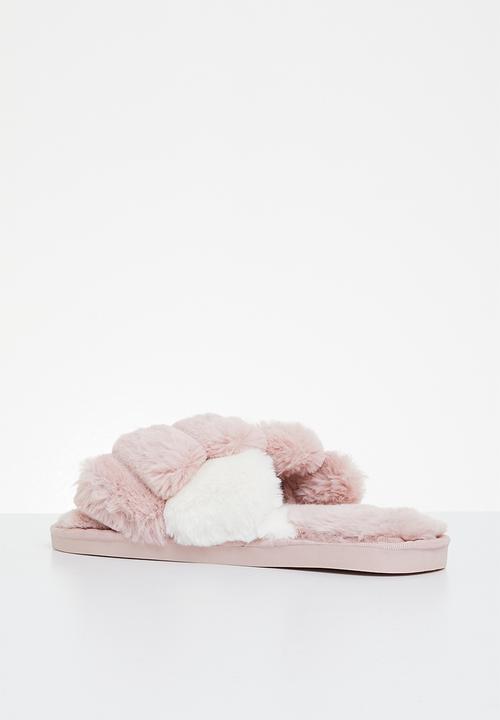Superbalist - Cross strap slipper - pink