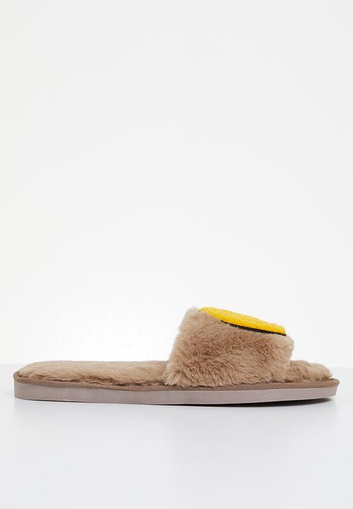 Superbalist - Smiley open toe slipper - brown