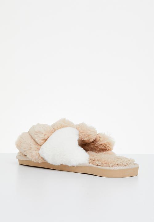 Superbalist - Cross strap slipper - natural