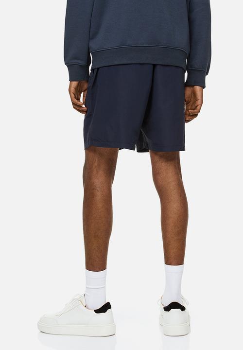 H&M - Relaxed fit nylon shorts - dark blue