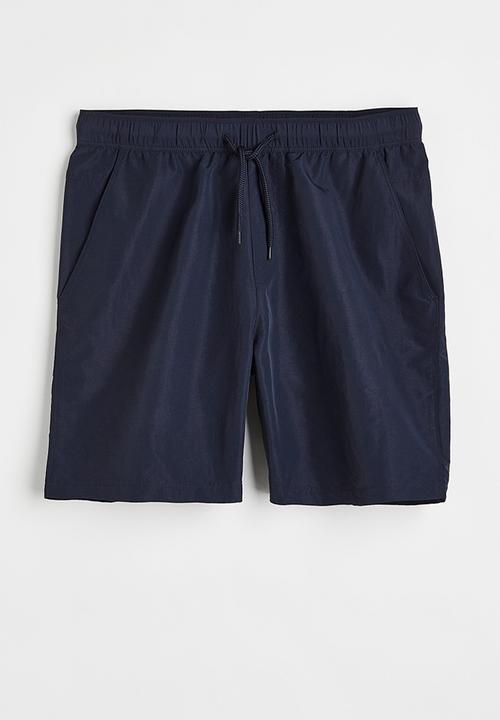 H&M - Relaxed fit nylon shorts - dark blue