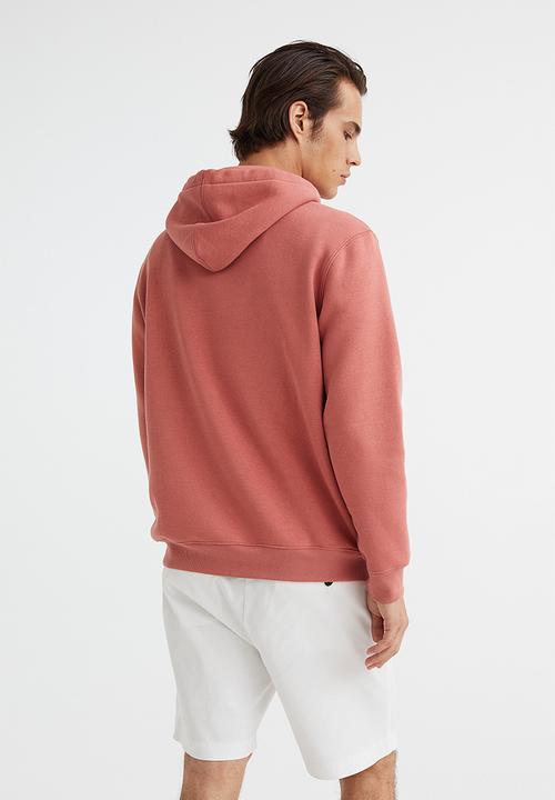 H&M - Regular fit printed hoodie - old rose