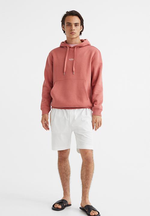 H&M - Regular fit printed hoodie - old rose
