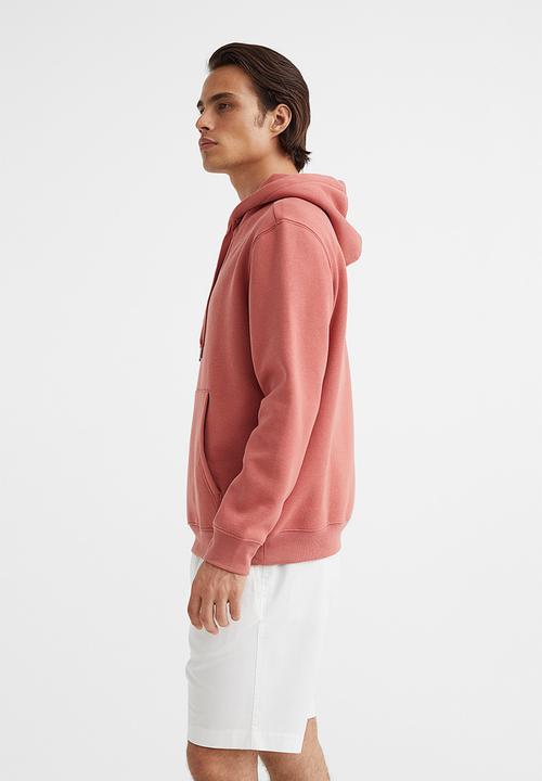 H&M - Regular fit printed hoodie - old rose
