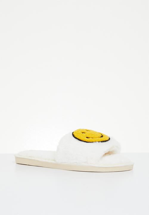 Superbalist - Smiley open toe slipper - cream