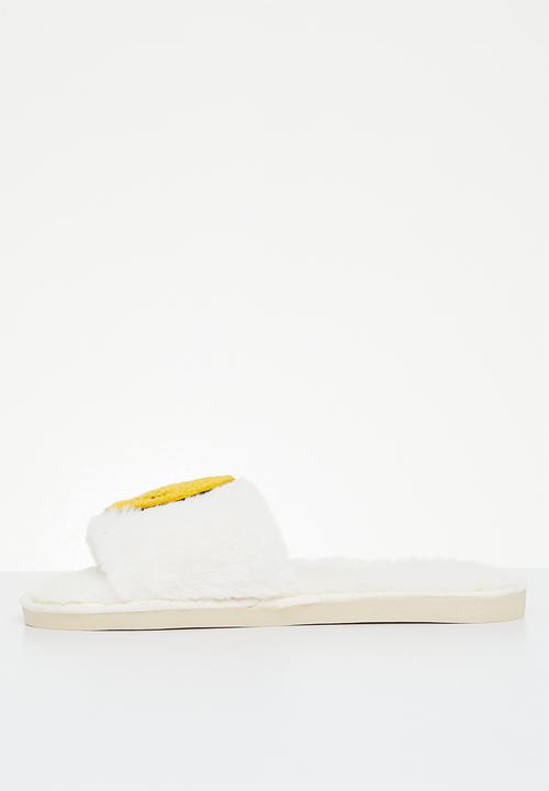 Superbalist - Smiley open toe slipper - cream