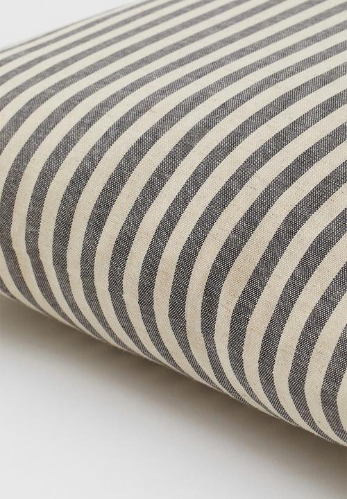 H&M - Linen-blend cushion cover - white/grey/multi