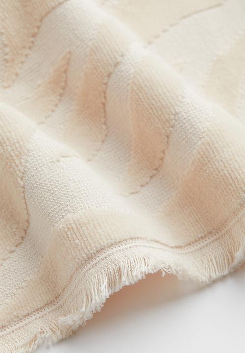 H&M - Jacquard-weave bath towel - beige