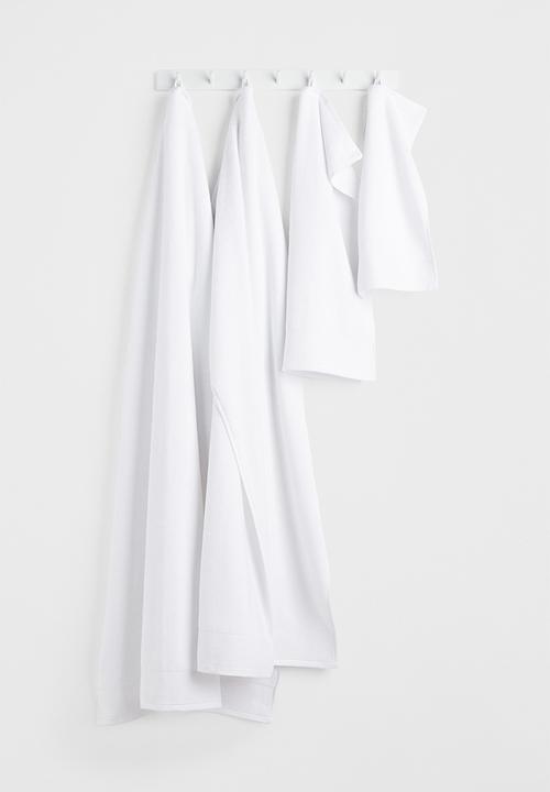 H&M - Cotton terry bath sheet - white