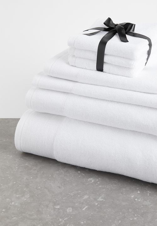 H&M - Cotton terry bath sheet - white