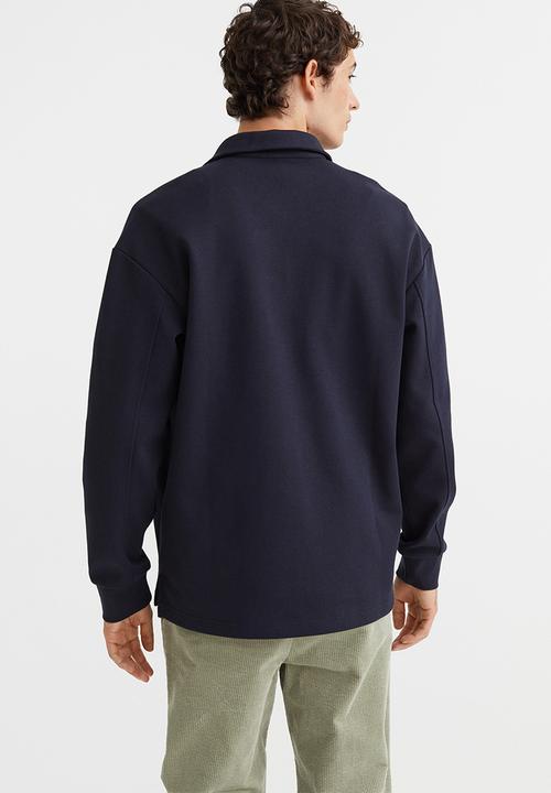 H&M - Relaxed fit polo shirt - navy blue