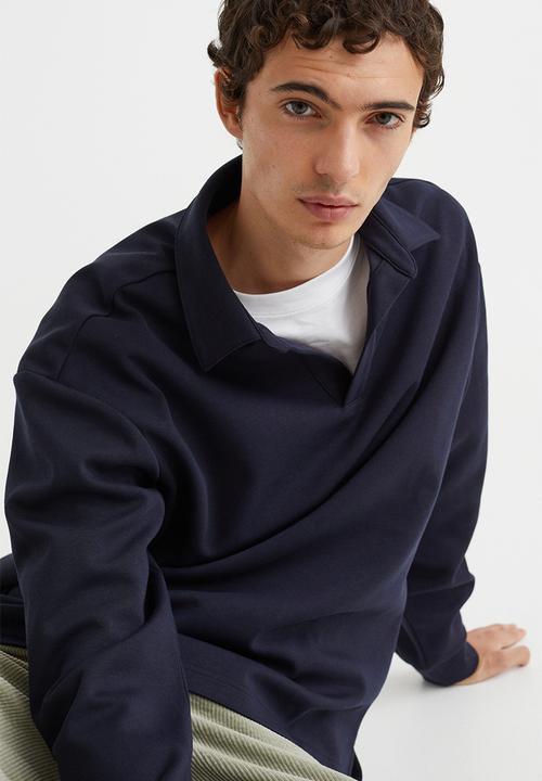 H&M - Relaxed fit polo shirt - navy blue