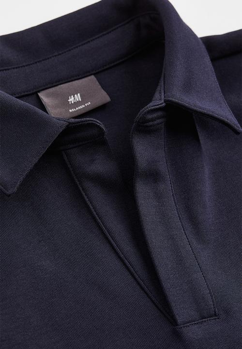 H&M - Relaxed fit polo shirt - navy blue