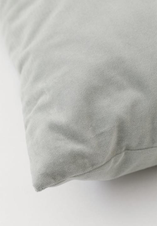 H&M - Cotton velvet cushion cover - green