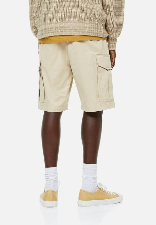 H&M - Regular fit cotton cargo shorts - light beige