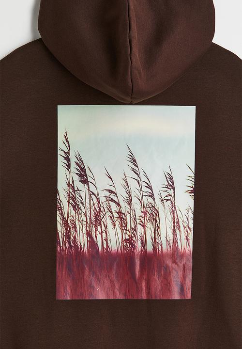 H&M - Relaxed fit hoodie - brown/natureverse