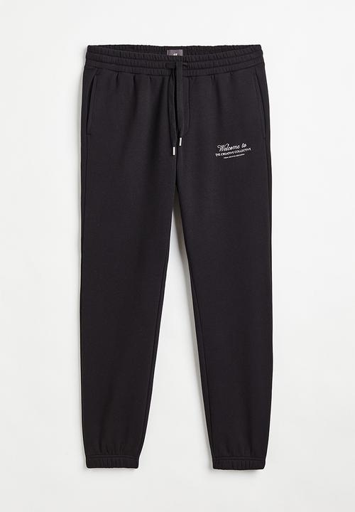 H&M - Slim fit sweatpant - black