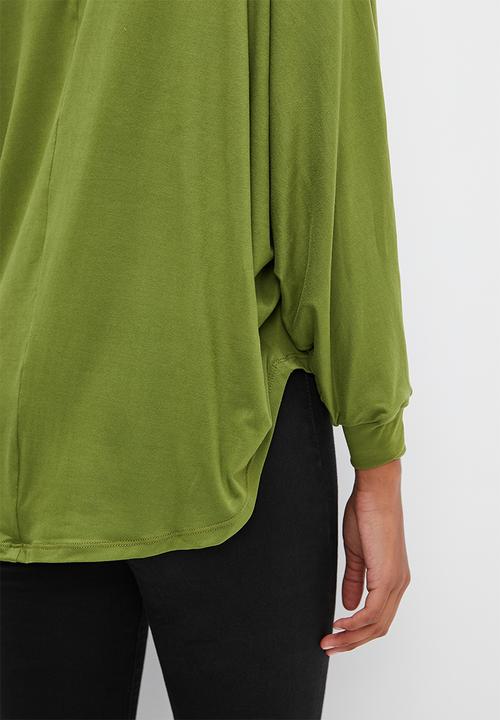 edit - Oversized dolman tee - khaki       