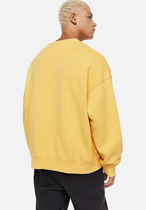 H&M - Oversized fit cotton sweatshirt - yellow/the simpsons
