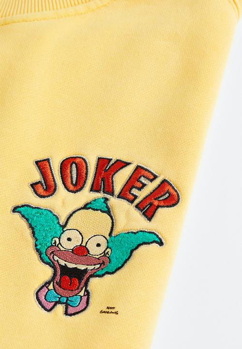 H&M - Oversized fit cotton sweatshirt - yellow/the simpsons