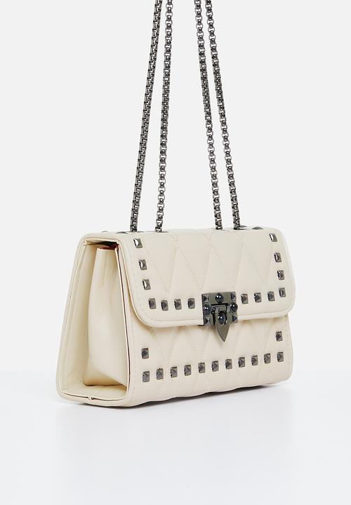 Superbalist - Alina studded crossbody bag - cream
