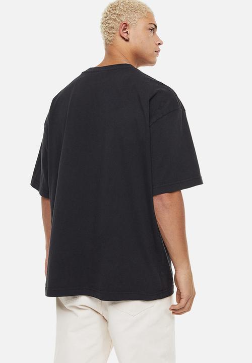 H&M - Oversized fit cotton T-shirt - black/the simpsons