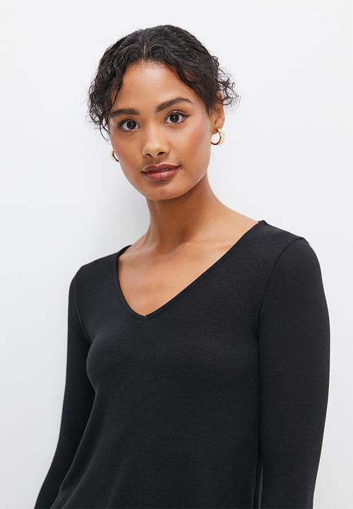 edit - Tunic cut and sew - black