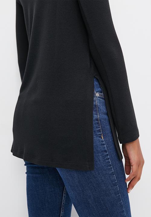 edit - Tunic cut and sew - black