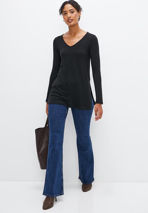 edit - Tunic cut and sew - black
