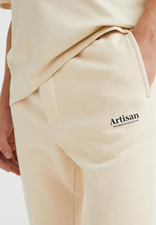 H&M - Slim fit sweatpants - cream