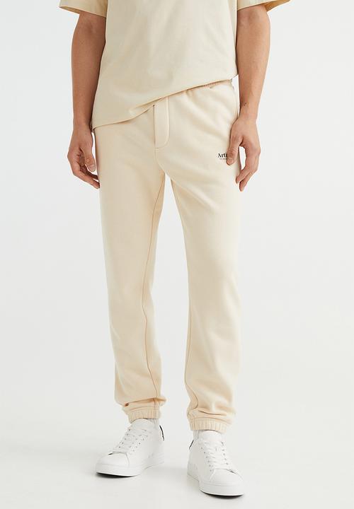 H&M - Slim fit sweatpants - cream